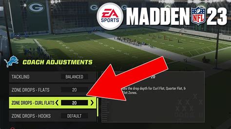 Coaching adjustments madden 23 - For this Madden NFL 23 Tips breakdown, we look at a LB Blitz 0 Cover 0 defense that brings A and C Gap pressure on the quarterback. Madden Tips; Madden Strategies; ... Adjust Coach Adjustments Zone Drops – Hooks to 0 Yards. Move MLB inside of the LE and 1 Yard Off the Line of Scrimmage. Hot Route MLB into a Mid Read. …